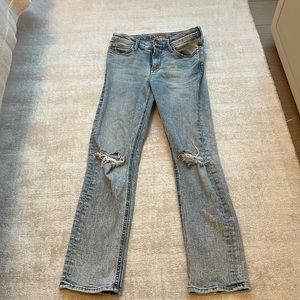 MOTHER mid rise dazzler ankle